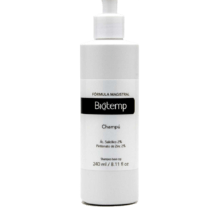 Biotemp Champú Ácido salicílico 2%, Piritionato de Zinc 2%